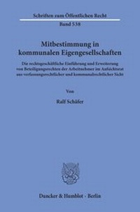 Abbildung von: Mitbestimmung in kommunalen Eigengesellschaften. - fibre