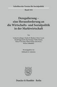 Abbildung von: Deregulierung - eine Herausforderung an die Wirtschafts- und Sozialpolitik in der Marktwirtschaft. - Duncker & Humblot