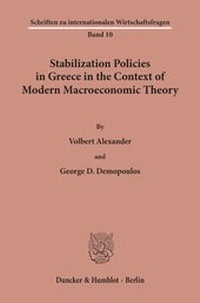 Abbildung von: Stabilization Policies in Greece in the Context of Modern Macroeconomic Theory. - fibre