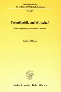 Abbildung von: Technikkritik und Wirtschaft. - Duncker & Humblot