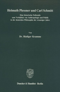 Abbildung von: Helmuth Plessner und Carl Schmitt. - fibre