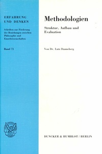 Abbildung von: Methodologien. - Duncker & Humblot