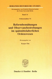 Abbildung von: Reformbemühungen und Observanzbestrebungen im spätmittelalterlichen Ordenswesen. - fibre