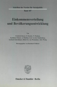 Abbildung von: Einkommensverteilung und Bevölkerungsentwicklung. - Duncker & Humblot