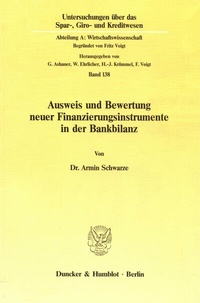 Abbildung von: Ausweis und Bewertung neuer Finanzierungsinstrumente in der Bankbilanz. - fibre