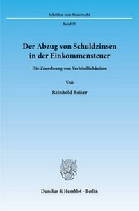 Abbildung von: Der Abzug von Schuldzinsen in der Einkommensteuer. - fibre