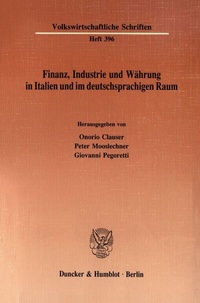 Abbildung von: Finanz, Industrie und Währung in Italien und im deutschsprachigen Raum. - fibre