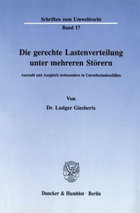 Abbildung von: Die gerechte Lastenverteilung unter mehreren Störern. - fibre