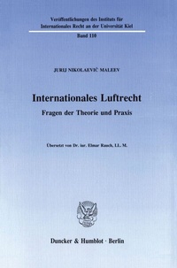 Abbildung von: Internationales Luftrecht. - fibre