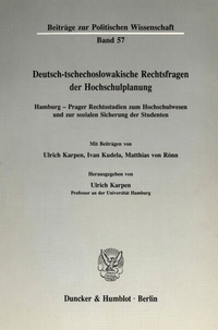 Abbildung von: Deutsch-tschechoslowakische Rechtsfragen der Hochschulplanung. - fibre