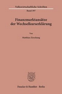 Abbildung von: Finanzmarktansätze der Wechselkurserklärung. - fibre
