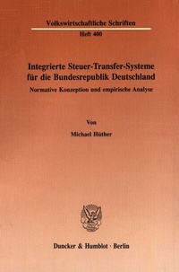 Abbildung von: Integrierte Steuer-Transfer-Systeme für die Bundesrepublik Deutschland. - fibre