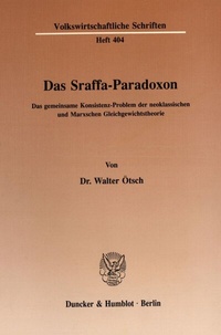 Abbildung von: Das Sraffa-Paradoxon. - fibre