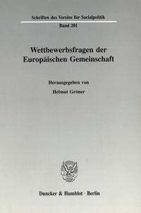 Abbildung von: Wettbewerbsfragen der Europäischen Gemeinschaft. - Duncker & Humblot