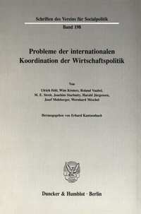 Abbildung von: Probleme der Internationalen Koordination der Wirtschaftspolitik. - Duncker & Humblot