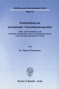 Abbildung von: Produkthaftung bei internationaler Unternehmenskooperation. - fibre