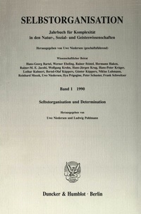 Abbildung von: Selbstorganisation. - Duncker & Humblot