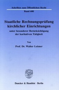 Abbildung von: Staatliche Rechnungsprüfung kirchlicher Einrichtungen, - fibre
