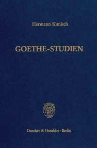 Abbildung von: Goethe-Studien. - fibre