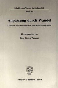Abbildung von: Anpassung durch Wandel. - Duncker & Humblot