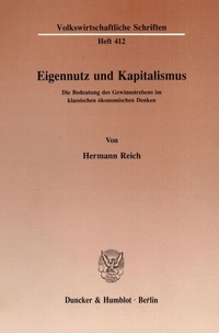 Abbildung von: Eigennutz und Kapitalismus. - fibre