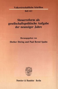 Abbildung von: Steuerreform als gesellschaftspolitische Aufgabe der neunziger Jahre. - fibre