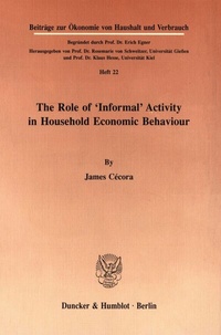 Abbildung von: The Role of "Informal" Activity in Household Economic Behaviour. - fibre
