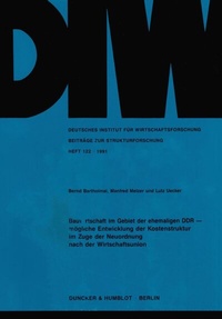 Abbildung von: Bauwirtschaft im Gebiet der ehemaligen DDR - - fibre