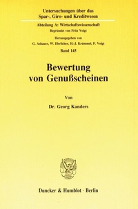 Abbildung von: Bewertung von Genußscheinen. - fibre