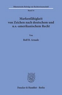 Abbildung von: Markenfähigkeit von Zeichen nach deutschem und u.s.-amerikanischem Recht. - fibre