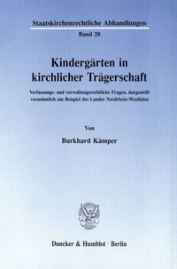 Abbildung von: Kindergärten in kirchlicher Trägerschaft. - fibre