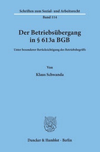 Abbildung von: Der Betriebsübergang in § 613a BGB. - fibre