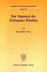 Abbildung von: Der Staatsrat des Freistaates Preußen. - fibre