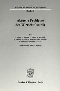 Abbildung von: Aktuelle Probleme der Wirtschaftsethik. - Duncker & Humblot