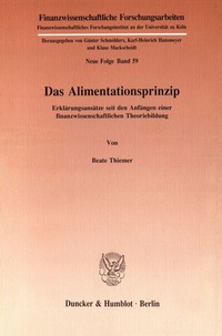 Abbildung von: Das Alimentationsprinzip. - fibre