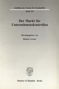 Abbildung von: Der Markt für Unternehmenskontrollen. - Duncker & Humblot