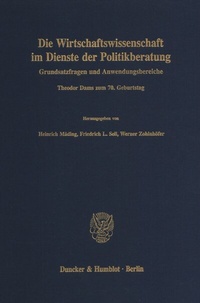 Abbildung von: Die Wirtschaftswissenschaft im Dienste der Politikberatung. - fibre