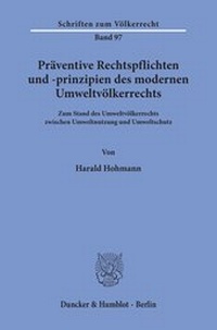 Abbildung von: Präventive Rechtspflichten und -prinzipien des modernen Umweltvölkerrechts. - fibre