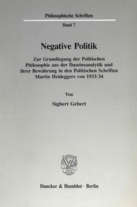 Abbildung von: Negative Politik. - fibre