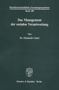 Abbildung von: Das Management der sozialen Verantwortung. - fibre