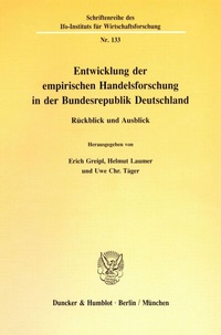 Abbildung von: Entwicklung der empirischen Handelsforschung in der Bundesrepublik Deutschland. - fibre