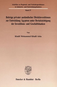 Abbildung von: Beiträge privater ausländischer Direktinvestitionen zur Entwicklung Ägyptens unter Berücksichtigung der Investitions- und Geschäftsbanken. - fibre