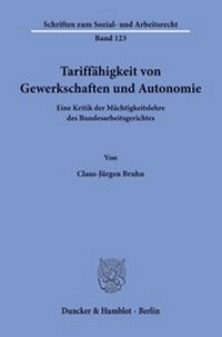 Abbildung von: Tariffähigkeit von Gewerkschaften und Autonomie. - fibre