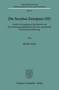 Abbildung von: Die Societas Europaea (SE). - fibre