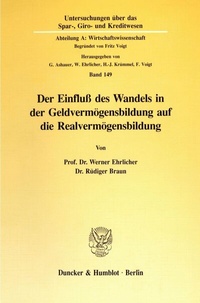 Abbildung von: Der Einfluß des Wandels in der Geldvermögensbildung auf die Realvermögensbildung. - fibre