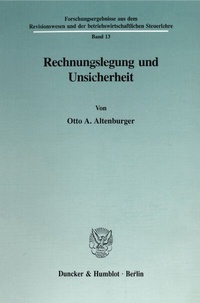 Abbildung von: Rechnungslegung und Unsicherheit. - fibre