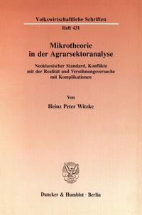 Abbildung von: Mikrotheorie in der Agrarsektoranalyse. - fibre
