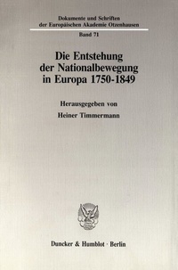 Abbildung von: Die Entstehung der Nationalbewegung in Europa 1750 - 1849. - fibre