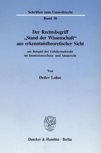 Abbildung von: Der Rechtsbegriff "Stand der Wissenschaft" aus erkenntnistheoretischer Sicht - fibre