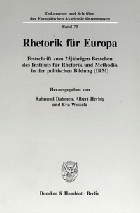 Abbildung von: Rhetorik für Europa. - fibre